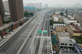 实现全互通！郑州农业路快速通道与京广快速路高架桥北向西匝道通车图片