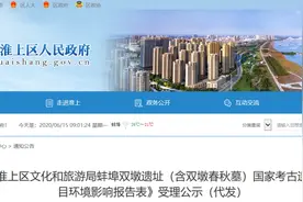 公示！蚌埠将建一国家考古遗址公园 总体规划 98.61 公顷图片