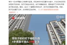 奇迹！奶奶外出独留孙子在家 4岁男孩从29楼坠落奇迹生还图片