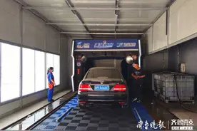 快捷时尚！滨州中石化加油站为持卡用户提供免费智能洗车服务图片