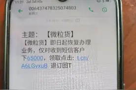 #净网2020# 警惕|近期出现“微粒贷”恢复办理诈骗短信，请注意防范！图片