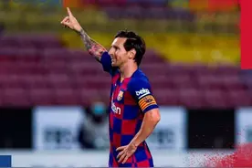 梅西点射破门！巴萨复赛后主场首秀顺利全取三分图片