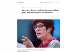 德国女防长回击特朗普撤军计划：北约非贸易组织，安全也不是商品图片