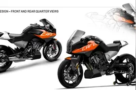 KTM790Cafe双缸复古跑车曝光图片
