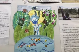 “如果我是一条鱼就可以游过去见你了”援鄂医生和女儿合作手工画搬进战疫展图片