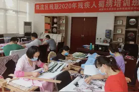 双流区残联蜀绣技能培训班开班啦！图片