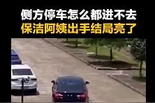 高手在民间！司机停不进车位求助保洁阿姨，随后一番操作亮了图片