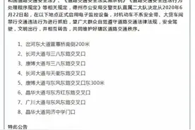 6月22日起，德州这8处路段启用电子监控抓拍设备图片
