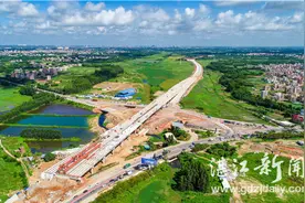 玉湛高速公路海田支线全线贯通图片