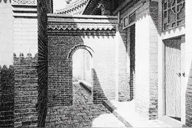 用钢笔画出古建之美图片