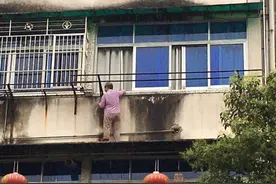 杭州有人在高楼外“飞檐走壁”！再一看，还是个老太太图片