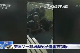弗洛伊德事件尚未平息 美国又一非洲裔男子遭警方锁喉图片