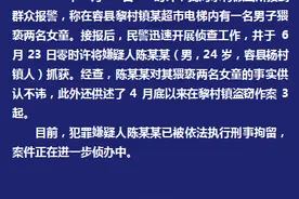 广西24岁男子在电梯里猥亵2名女童，过去两个月还曾犯下3起盗窃案图片
