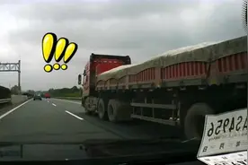 惊险！高速上石子飞落砸坏轿车挡风玻璃图片