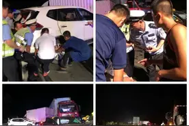 海南：环岛高速突发车祸，13辆车连环追尾，3人受伤图片