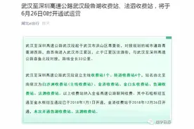今起，试运营！咸宁一地到武汉最快半小时图片