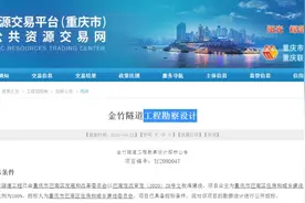 总投资7.26亿元，巴南将新增一座“金竹隧道”图片