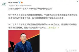 新身份！刘国梁担任WTT理事会主席，网友纷纷好评：众望所归图片