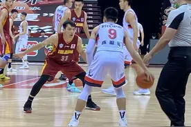 面对老东家不手软，朱旭航7记三分，助稠州男篮战胜广州队图片