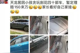迈巴赫、林肯、捷豹……熊孩子划花45辆车，家长被索赔150万？通报来了图片