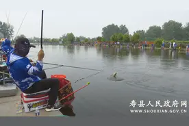 快乐垂钓•巧渔夫“千城百战”钓鱼比赛在寿县开杆图片