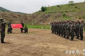 练兵场上，武警山东总队淄博支队这样为党庆生图片