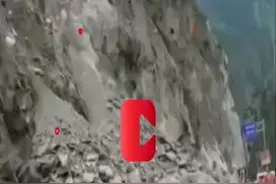 甘肃甘南国道G345多次塌方，方量约6500立方，等待车辆排成长龙视频封面