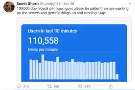 TikTok在印度被封后，其“本土替代”Chingari下载量翻倍、服务器崩溃图片