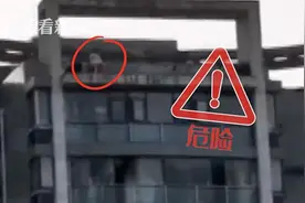 熊孩子在30层楼顶攀爬跳跃 邻居吓得“冒汗”图片