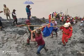 缅甸矿区塌方已致162人遇难，为世界最大的玉矿所在地图片