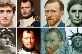 梵高拿破仑自由女神原型长啥样？荷兰艺术家用人工智能合成出来了图片