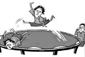 蹦床运动，洒脱中别忘安全图片