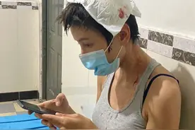 张蓝心拍戏受伤 发文报平安：脑阔微痛，请放心图片