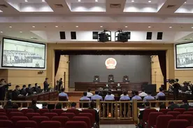 天津二中院公开审理颜锦等34人涉嫌犯组织、领导、参加黑社会性质组织等罪一案图片