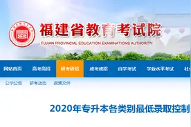 2020年福建专升本各类别最低录取控制分数线及招生计划公布图片