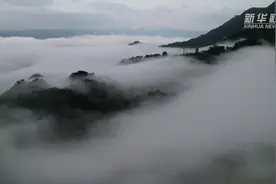 雨后乌江云雾缭绕  延时美景如梦似幻