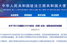 大使馆紧急提醒！7月15日巴黎飞往北京的国航CA934航班已取消，后续中法航班仍存很大不确定性图片