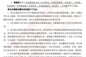 2020年高考志愿填报草表来了！图片