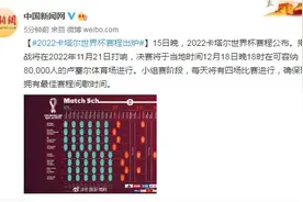 2022卡塔尔世界杯赛程出炉：揭幕战将在2022年11月21日打响图片