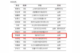 厉害了！为国出战！福建这个学子斩获国际金牌图片