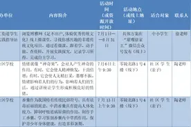 想过一个充实有意义的暑假？超多精彩活动，等你来参加图片