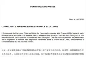 法国使馆：法航-荷航集团获准自下周起增加两班赴华航班图片