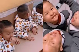 河北夫妻网络分享三胞胎儿子日常走红：照看他们比搬一天砖还累视频封面