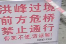重庆彭水一老桥被冲垮1人落水失踪，该桥6年前已是危桥图片
