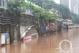 海棠溪码头底层门市被淹，人员物资已安全转移图片