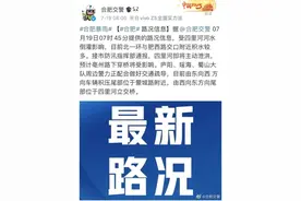 紧急提醒！合肥四里河即将主动泄洪图片