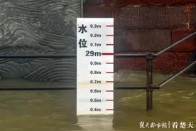 武汉长江水位正在回升图片
