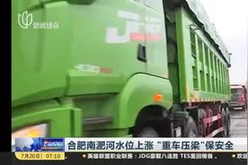合肥南淝河水位上涨  “重车压梁”保安全视频封面