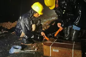 安徽滁河爆破泄洪图片