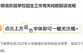 2020年临沂罗庄区中小学招生工作有关问题解读说明图片